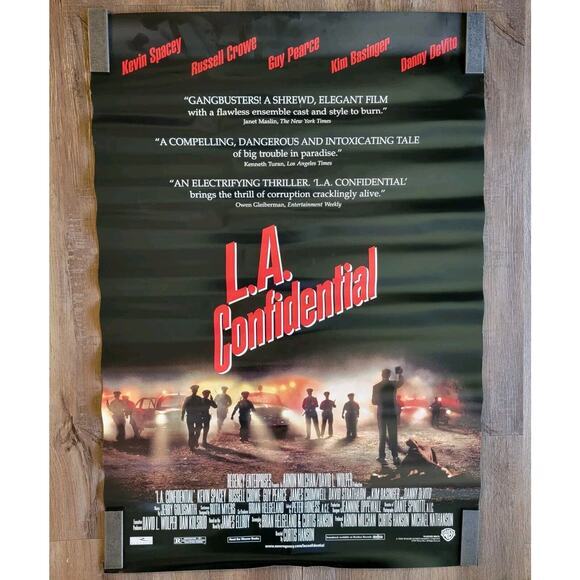 L.A. CONFIDENTIAL (1997) ORIGINAL MOVIE POSTER 27X40 Russel Crowe Danny Devito - Picture 1 of 8